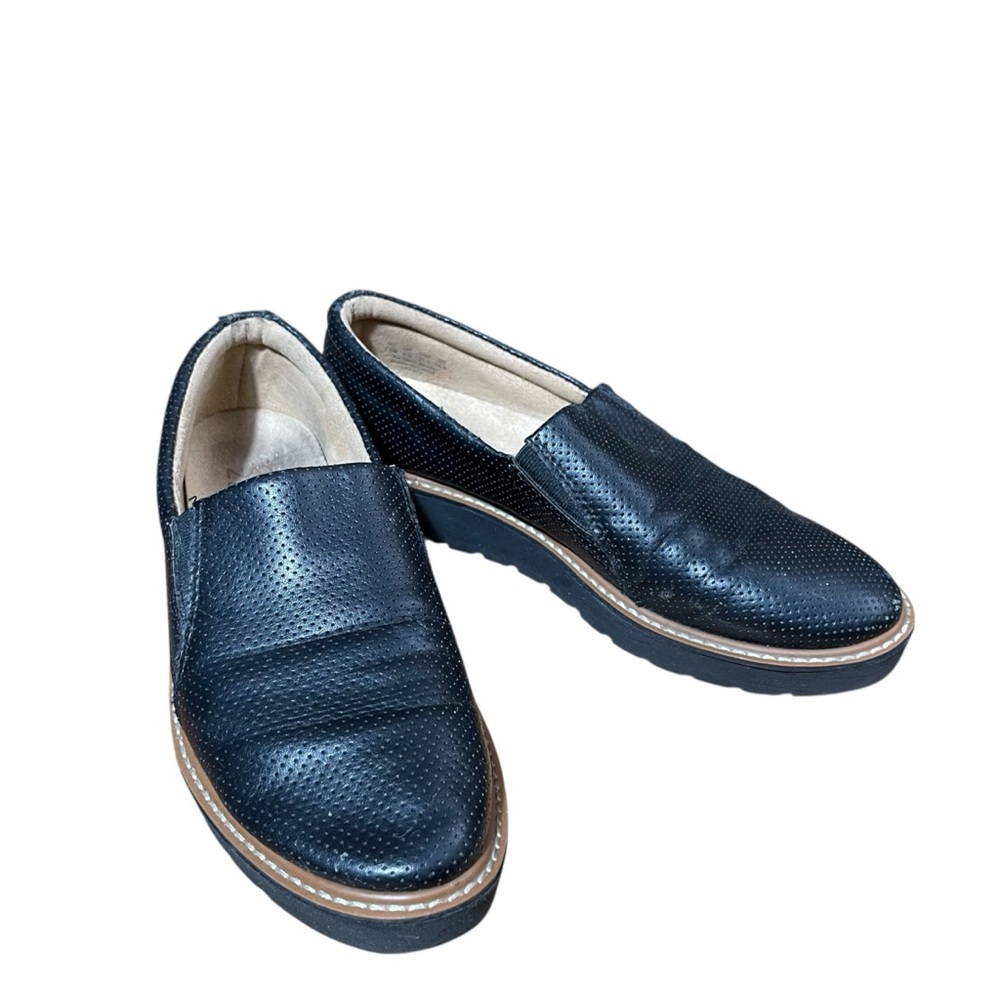 Naturalizer Black Perforated Slip-On Loafers Breathable Durable Cushioned 7.5